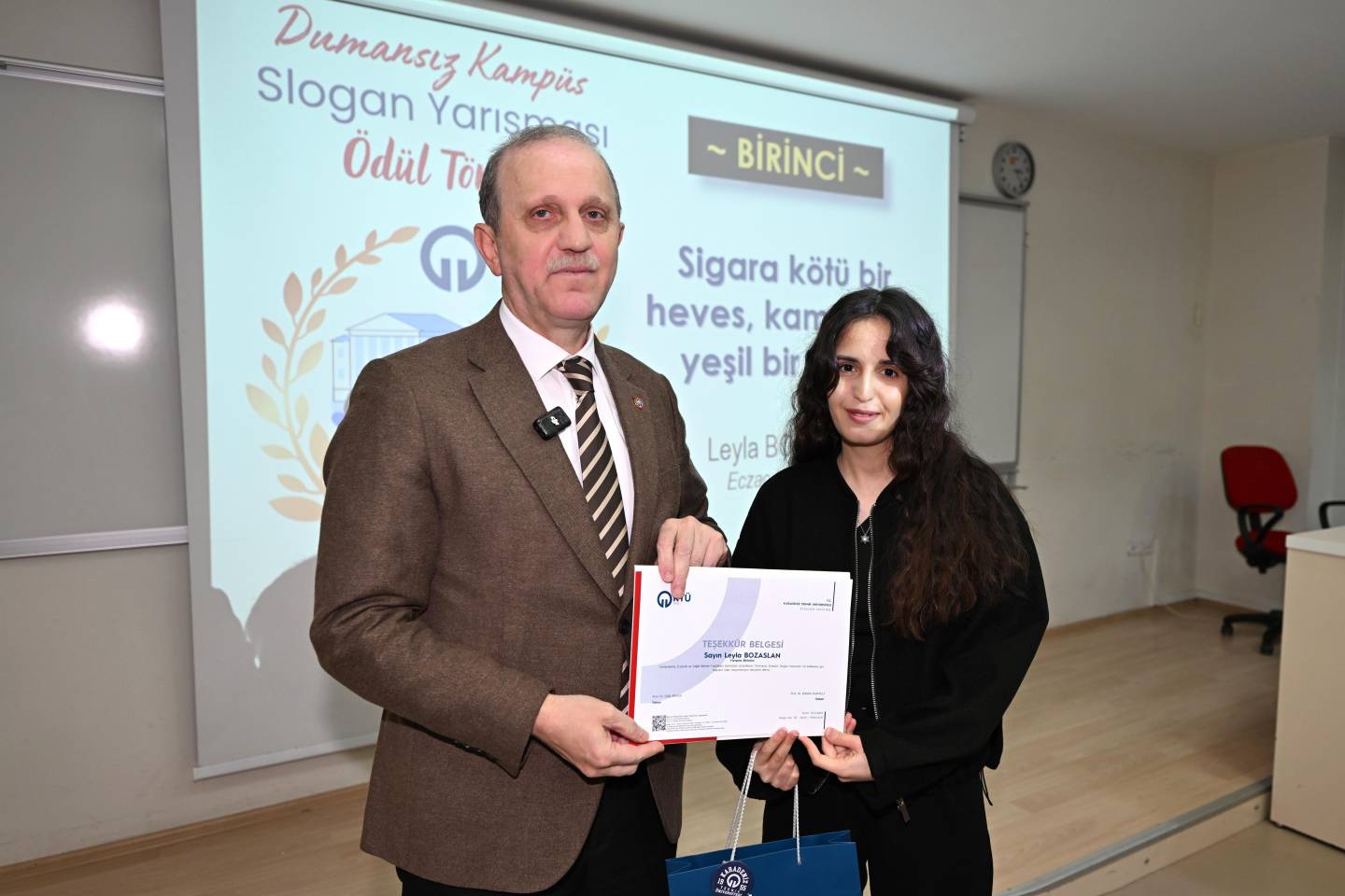 KTÜ’de “Dumansız Kampüs” Slogan Yarışmasının Ödülleri Sahiplerini Buldu